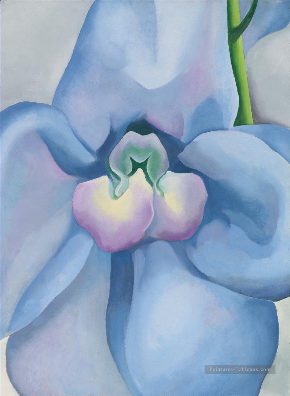 LA fleur bleue Georgia Okeeffe décoration florale Peintures à l'huile
